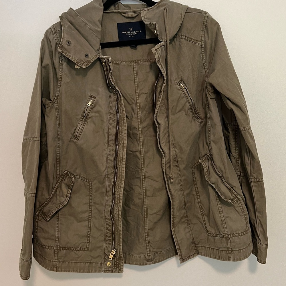 American Eagle Army Green Parka